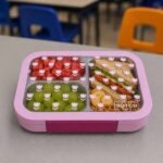 Stainless Steel roses 3-Compartment Lunch Box 970ML