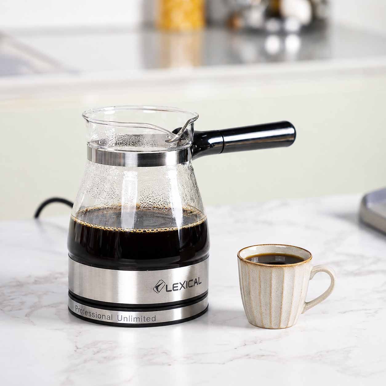 Lexical Electric Glass Coffee Pot 0.5L 500W