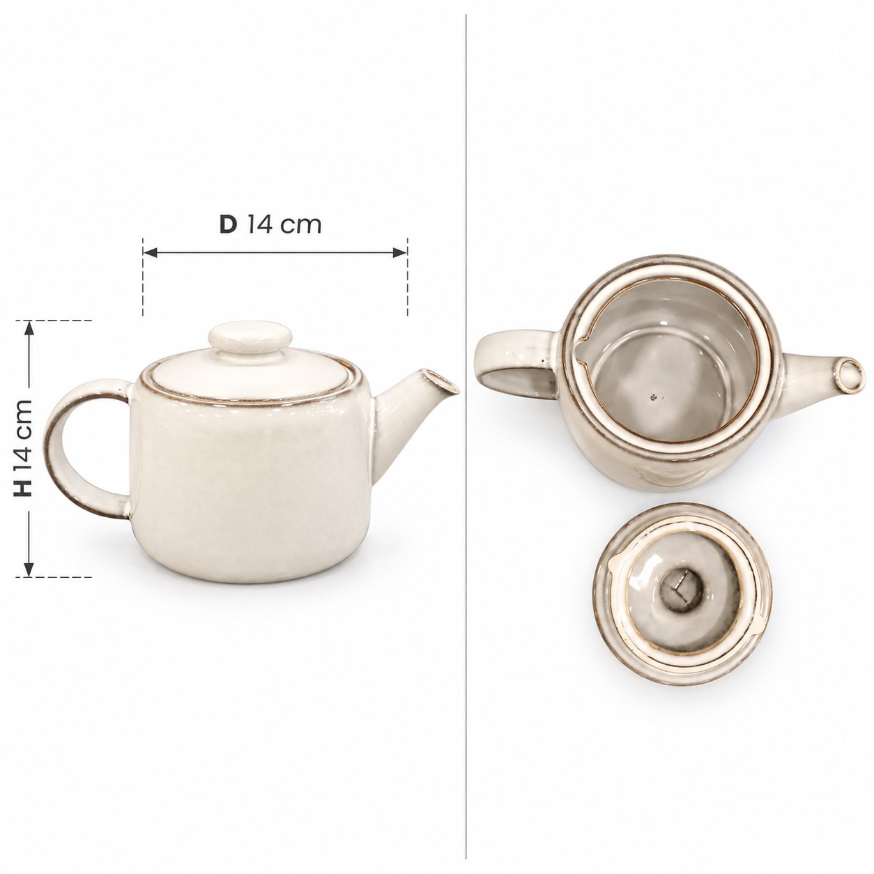 TEAPOT FOR SERVING TEA 1 L - DOSTHOFF CERAMIC