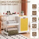 3-Tier Laundry Organizer with Removable Laundry Basket