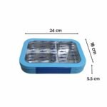 Stainless Steel sharks 3-Compartment Lunch Box 970ML