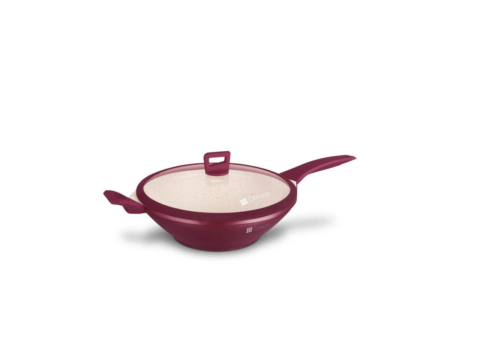 DORSCH PREMIUM WOK PAN 4.7 L WITH GLASS LID 32 CM