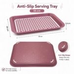 Anti-Slip Serving Tray with Non-Slip Base 35 cm