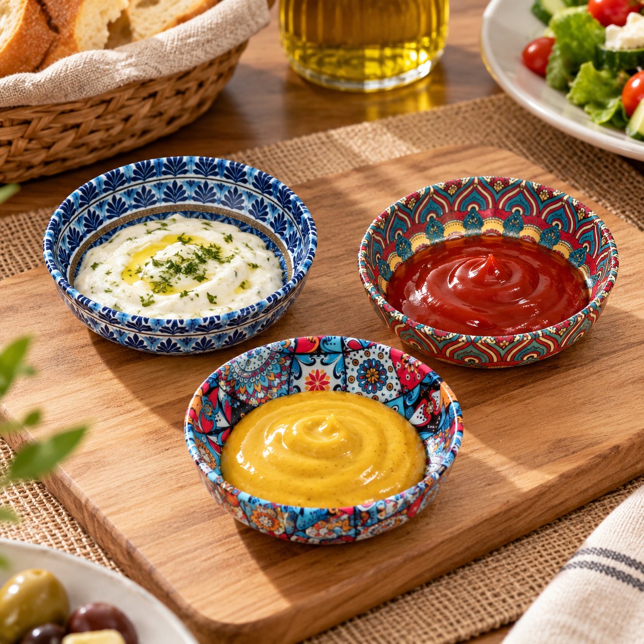 SAUCE DISH 7.5 CM METAL DIPPING BOWL - Image 4