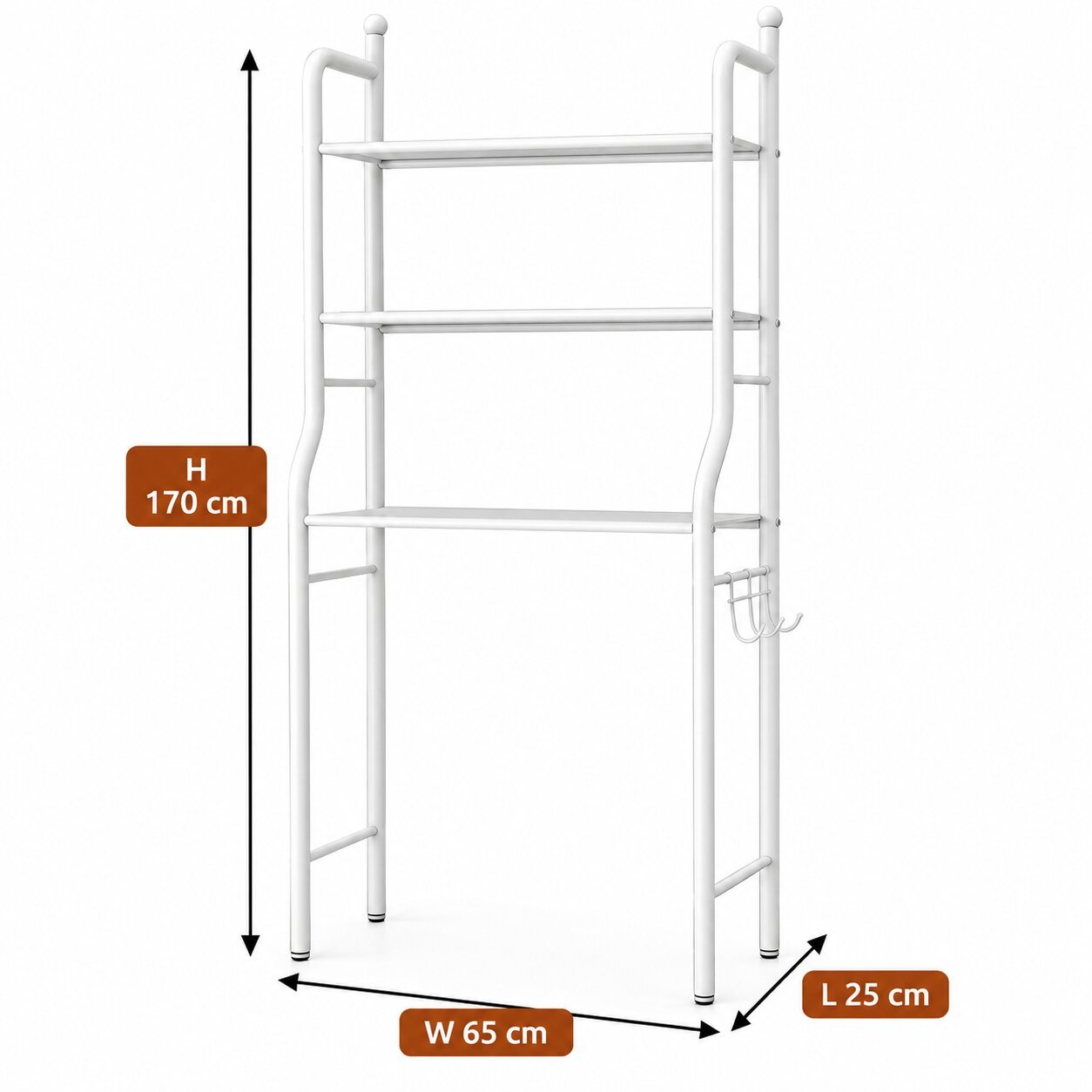STAINLESS STEEL WASHING MACHINE STORAGE RACK