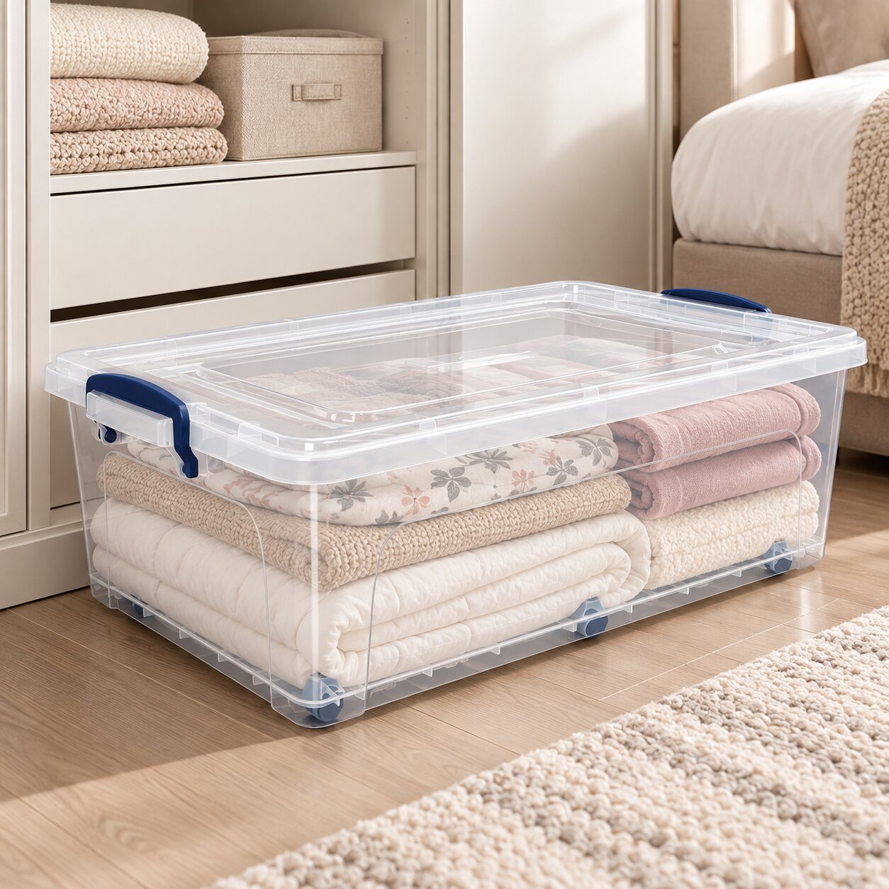 LOW-PROFILE STORAGE BOX 40 L WITH 6 WHEELS - Image 2