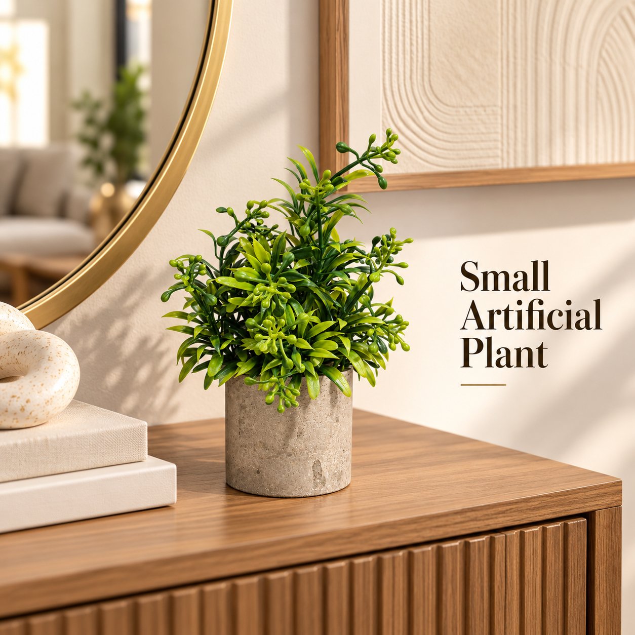 INDOOR SMALL ARTIFICIAL POTTED PLANT FOR DECORATION