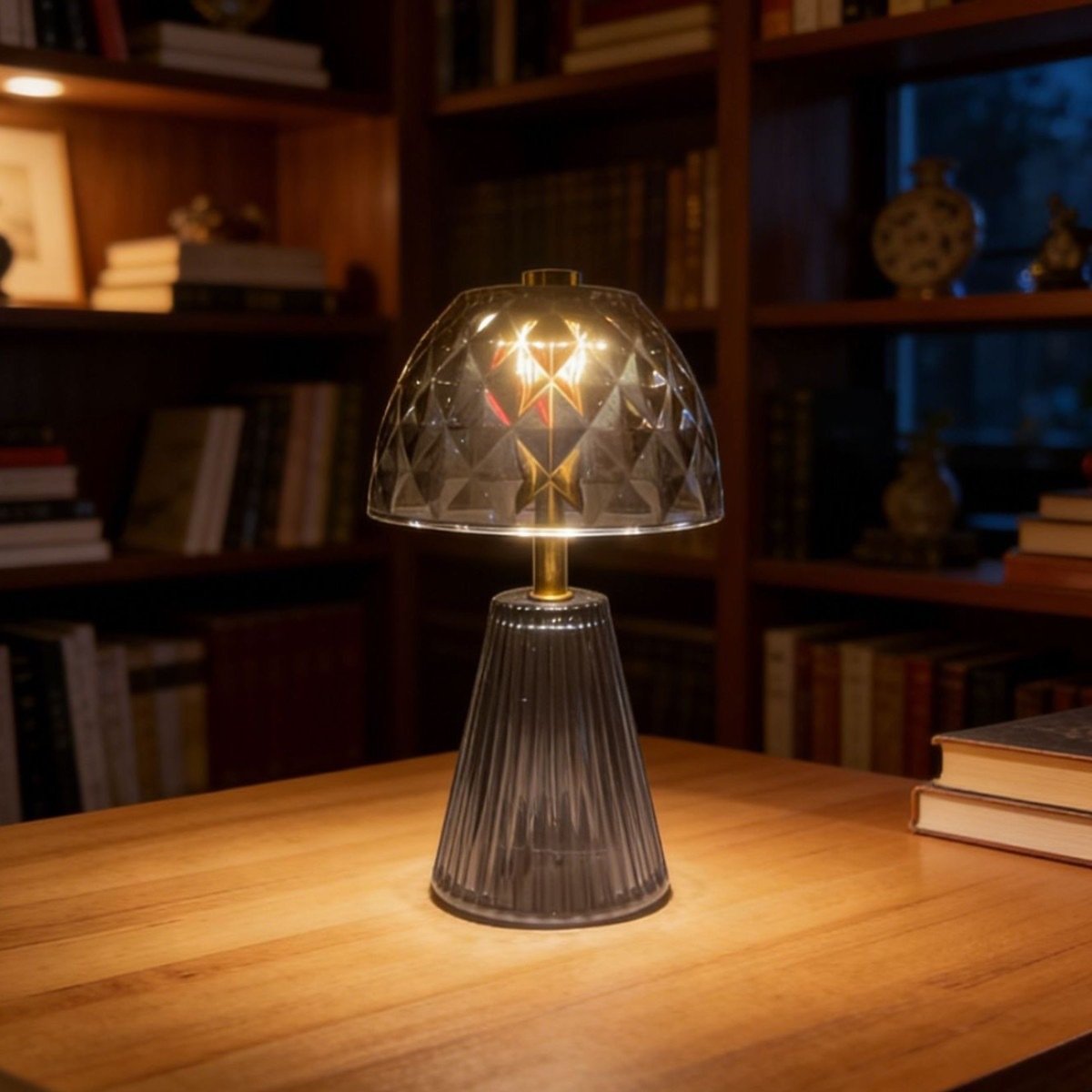 MINI GLASS LED TABLE LAMP CRYSTAL STYLE - Image 3