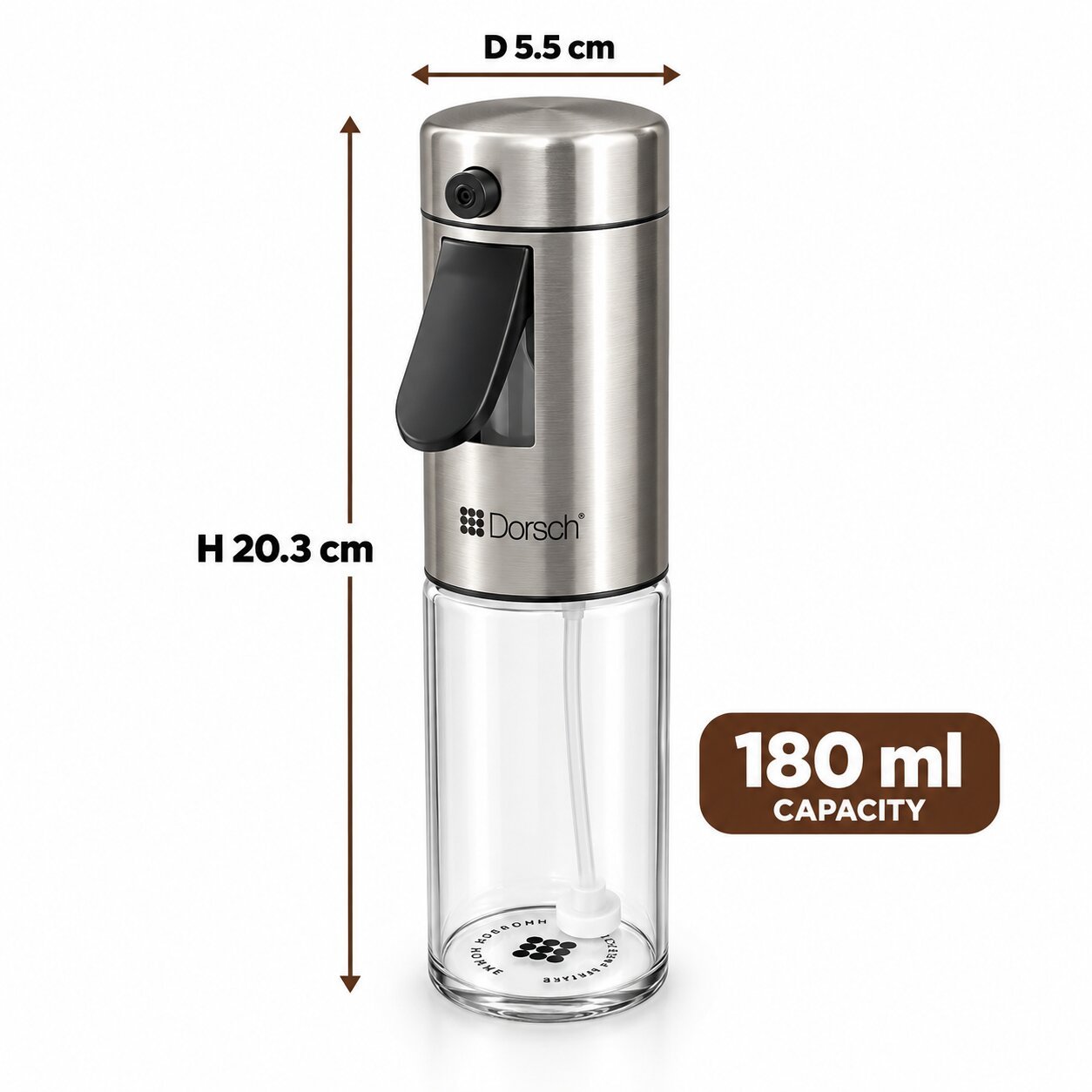 OIL SPRAYER 180 ML BOROSILICATE GLASS – DORSCH DH-09277
