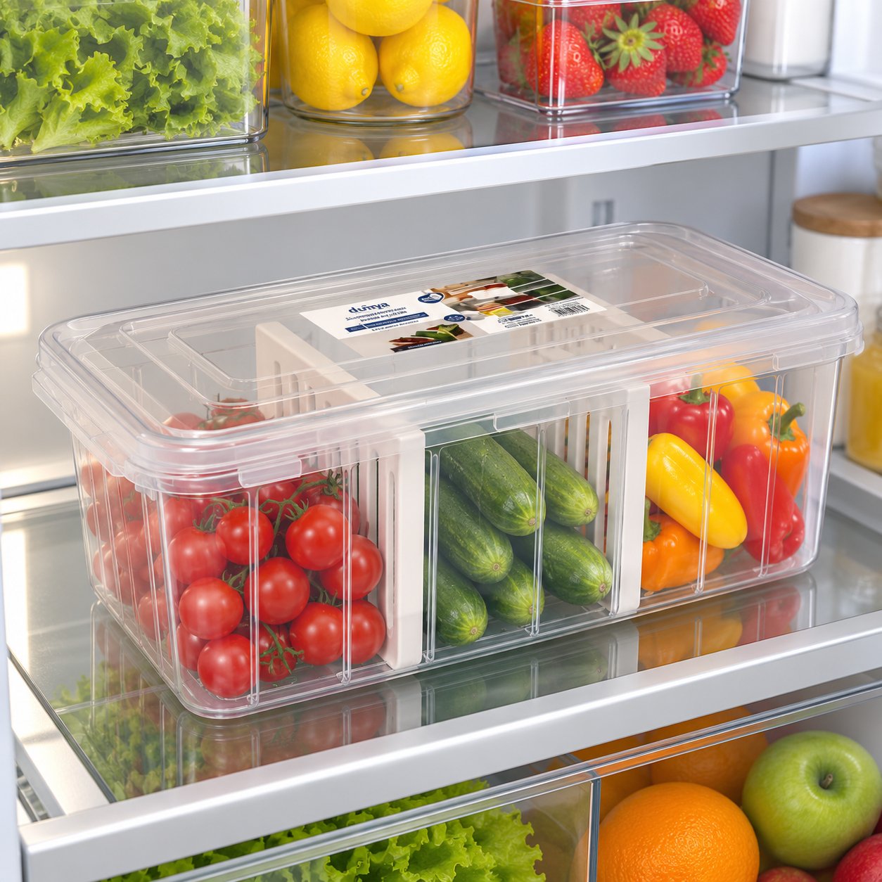 REFRIGERATOR FOOD STORAGE BOX 6 LITER