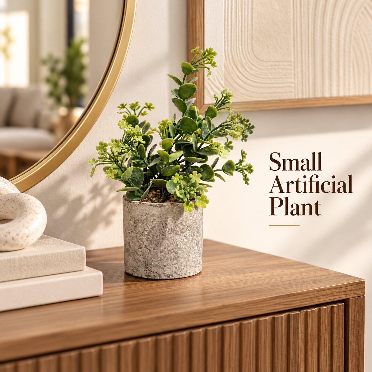 SMALL ARTIFICIAL POTTED PLANT FOR HOME DECORATION