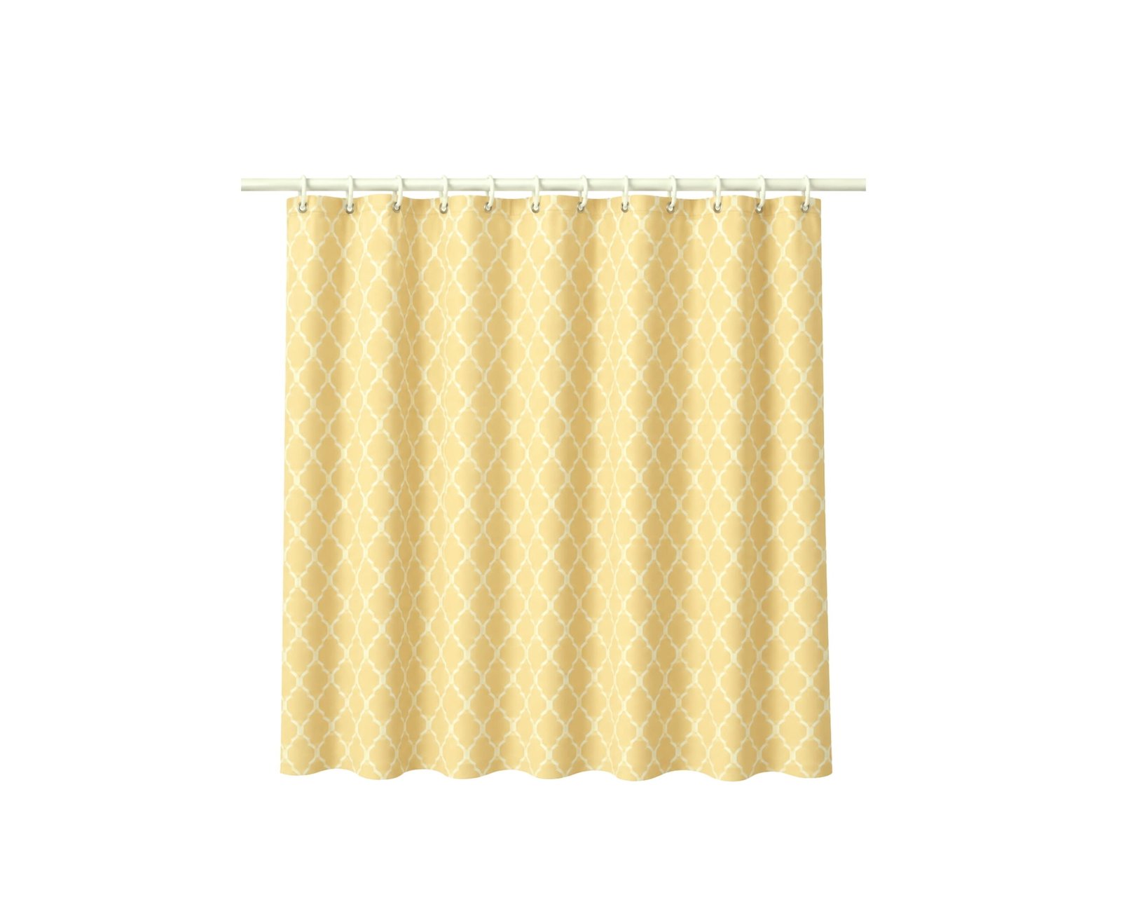 WATERPROOF EVA SHOWER CURTAIN WITH 12 HOOKS 180CM