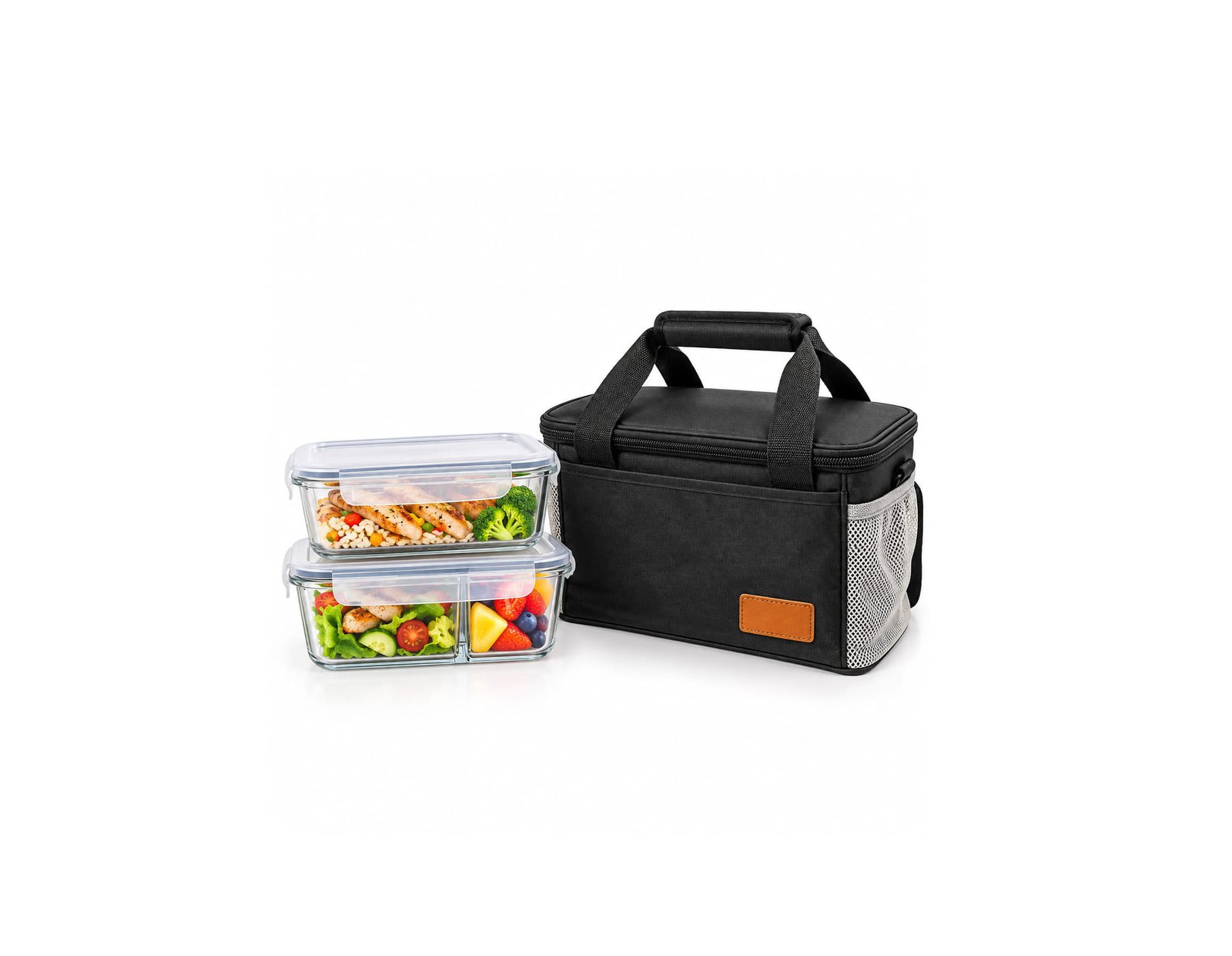 GLASS FOOD CONTAINER SET WITH LUNCH BAG DOSTHOFF