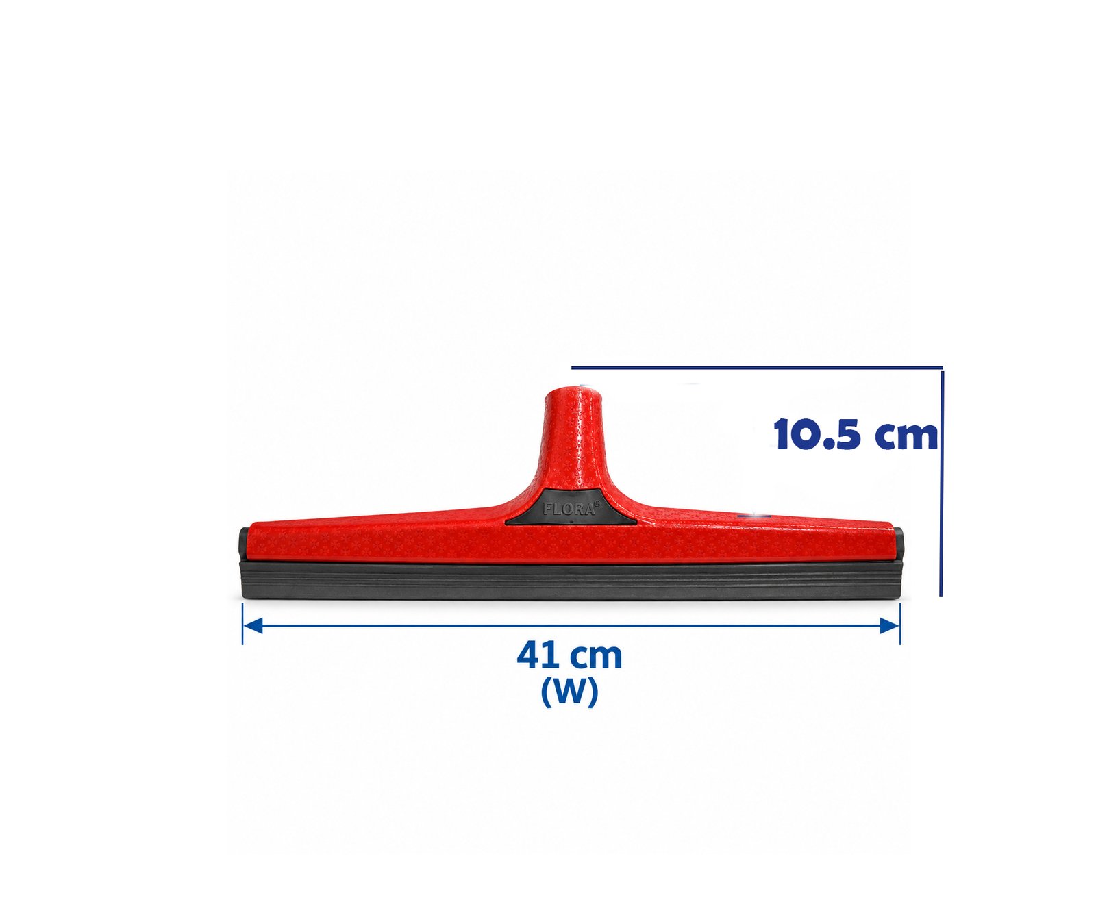 WIDE FLOOR SQUEEGEE HEAD WITH RUBBER BLADE 41 CM