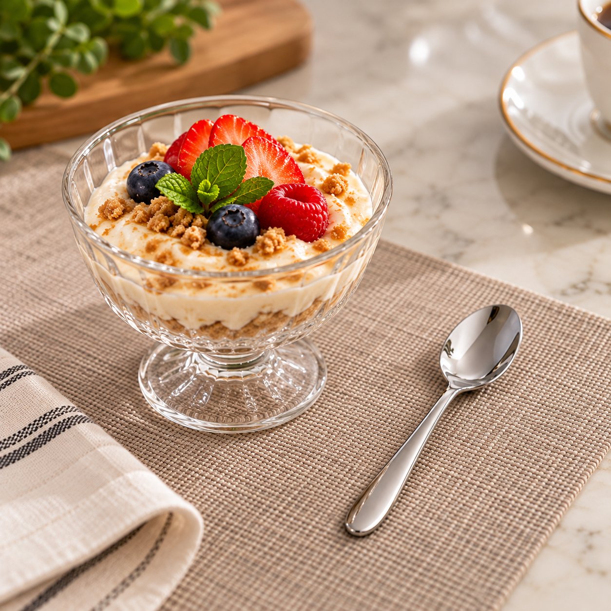 Dosthoff dessert spoons, stainless steel dessert spoons
