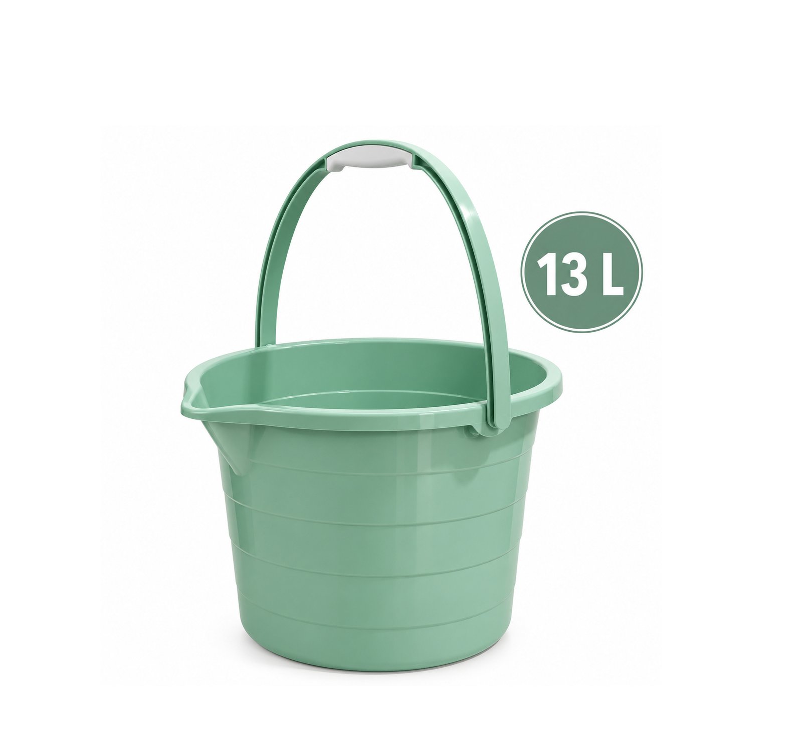PLASTIC STEPPED CLEANING BUCKET 13L COLORFUL
