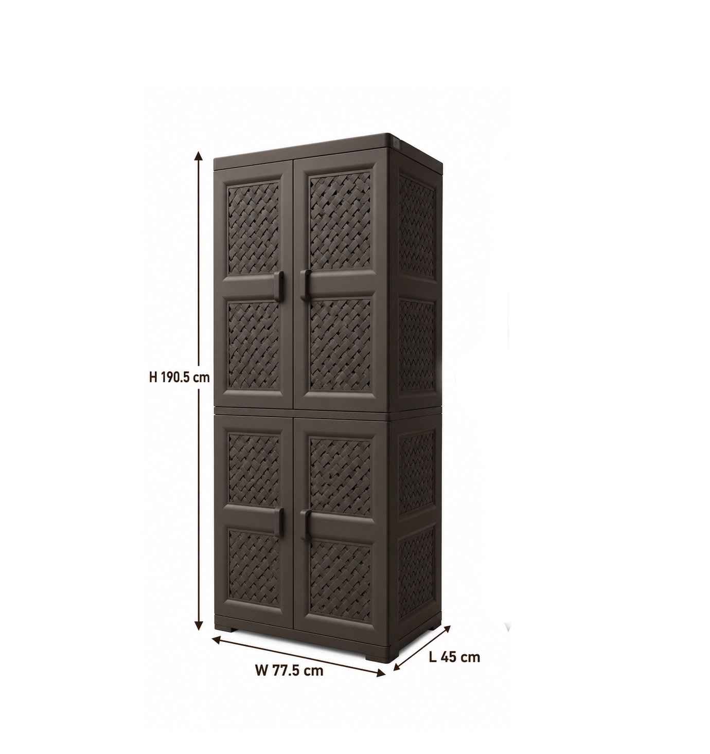 STORAGE CABINET WITH 8 SHELVES AND 4 DOORS - Image 3