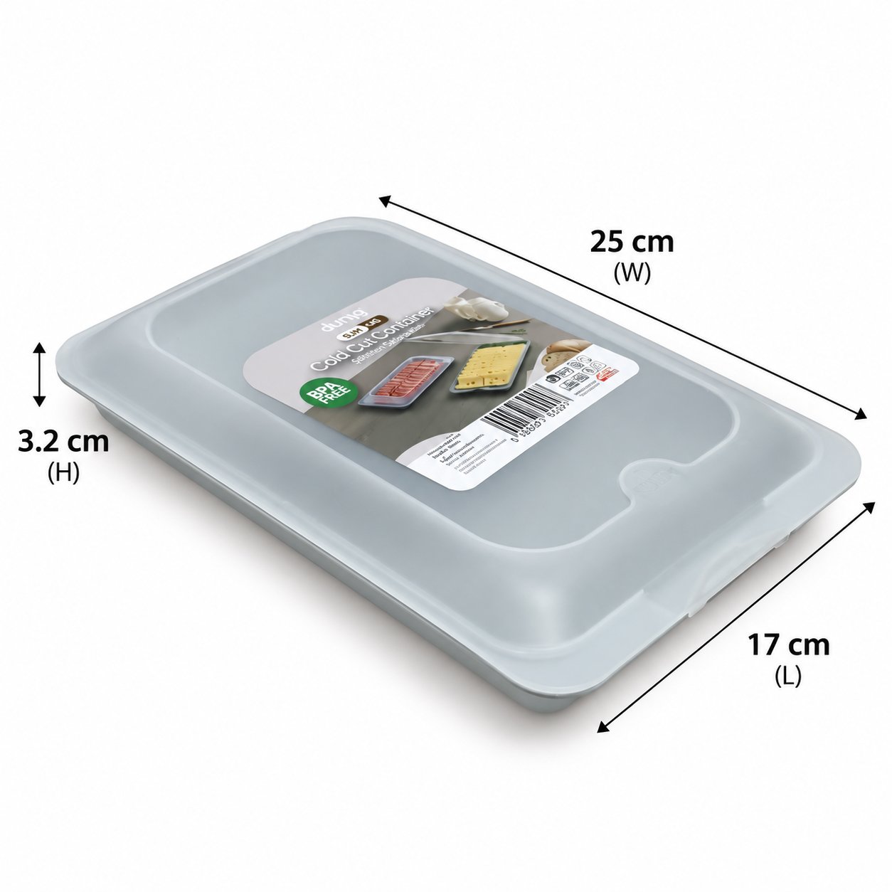 SLIM COLD CUT & CHEESE STORAGE CONTAINER WITH LID - Image 3