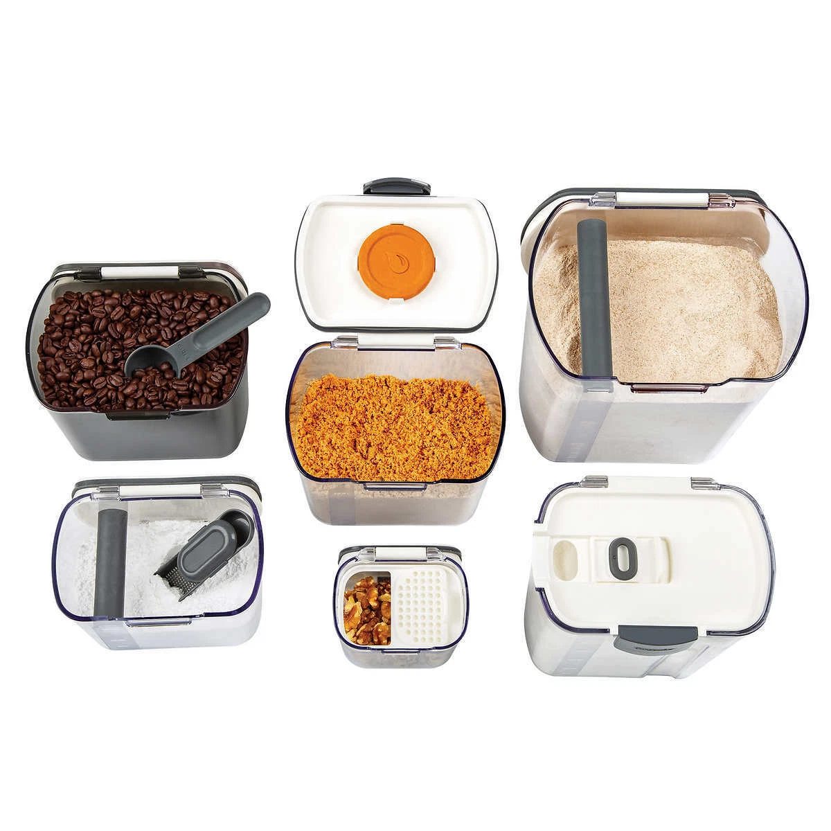 BAKERS FOOD STORAGE CONTAINER SET 6-PIECE AIRTIGHT - Image 3