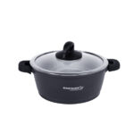 CASSEROLE 22 CM 3.1 L MARBLE CERAMIC COATING – INDUCTION MASTER CASSEROLE BLACK