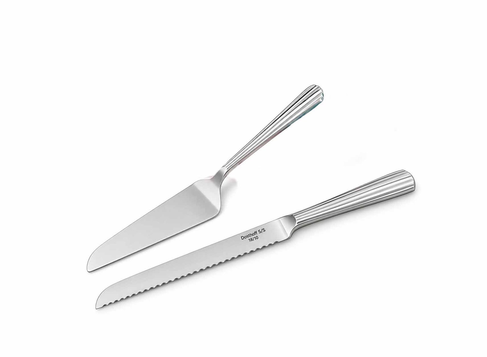 CAKE SERVING SET 2PC DOSTHOFF STAINLESS STEEL