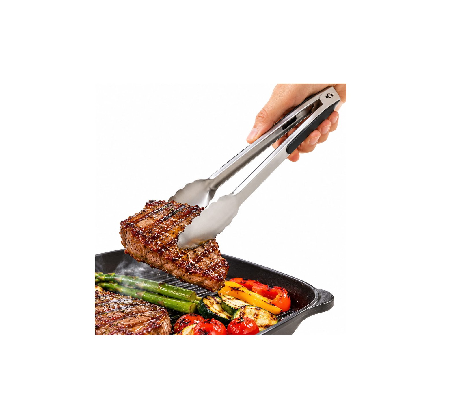 STAINLESS STEEL KITCHEN & BBQ GRILLING TONG 30 CM