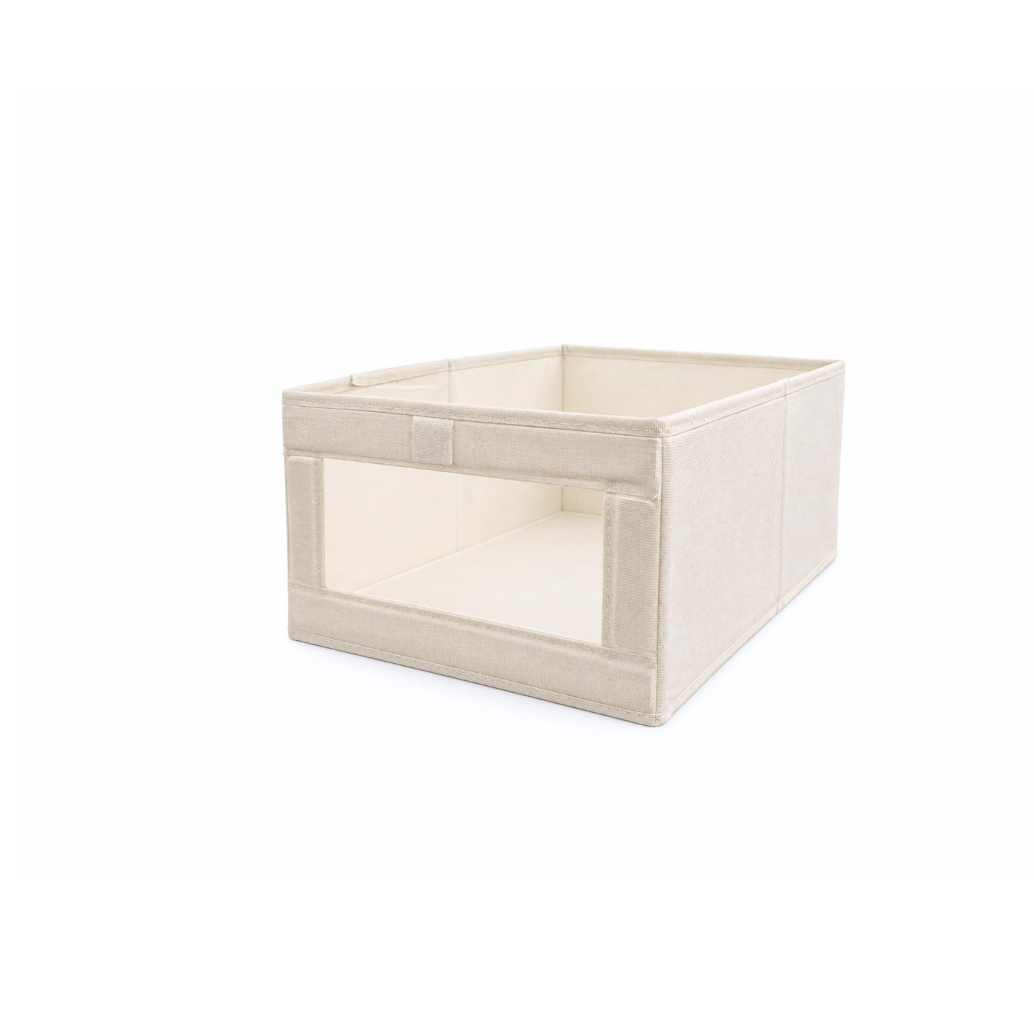 FOLDABLE LINEN STORAGE BOX WITH CLEAR WINDOW