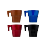 ESPRESSO CUP METAL DEMITASSE CUP WITH HANDLE