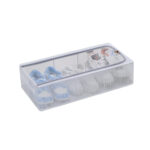 SHOE STORAGE BINS UNDER BED SHOE STORAGE ORGANISER WITH TRANSPARENT LID – FOLDING UNDERBED SHOE BOX, CLEAR STACKABLE SHOE CONTAINERS