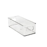 SLIM CLEAR PANTRY STORAGE BOX BPA FREE – MULTIFUNCTIONAL FRIDGE & KITCHEN ORGANIZER BIN WITH HANDLES