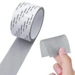 WINDOW SCREEN REPAIR TAPES FOR WINDOWS & DOOR MESH TEARS HOLES – STRONG ADHESIVE SCREENS REPAIR TAPE (GREY)