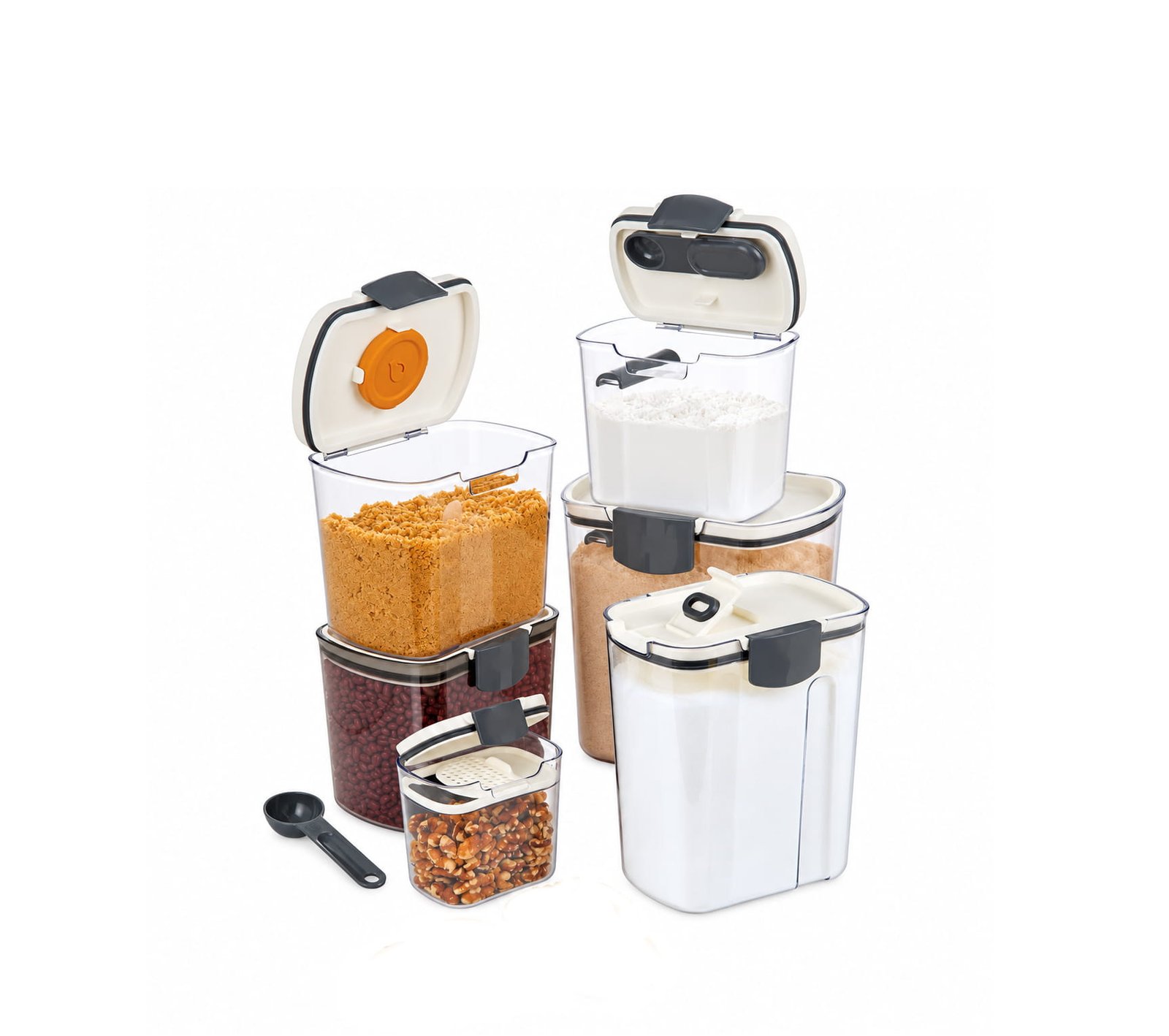 BAKERS FOOD STORAGE CONTAINER SET 6-PIECE AIRTIGHT