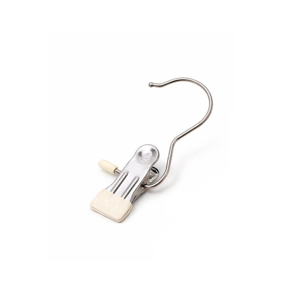 SKIRT HANGER WITH CLIPS – SPACE SAVING METAL CLOSET ORGANIZER