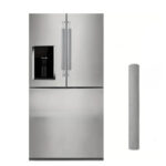 REFRIGERATOR DOOR LEATHER HANDLE COVERS – 2 PCS KITCHEN APPLIANCE HANDLE PROTECTORS - Grey