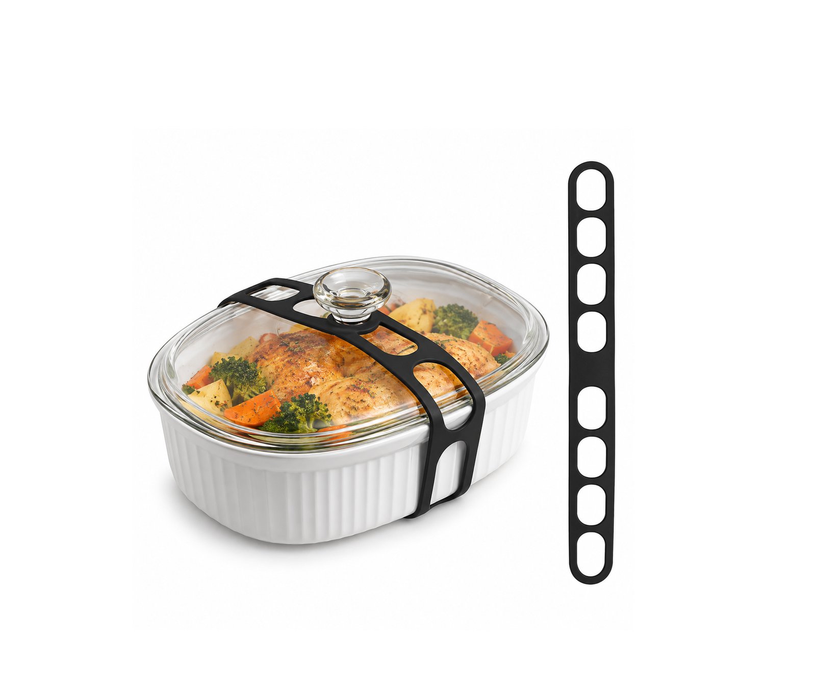 SILICONE POT LID SEALING STRAP FOR COOKWARE