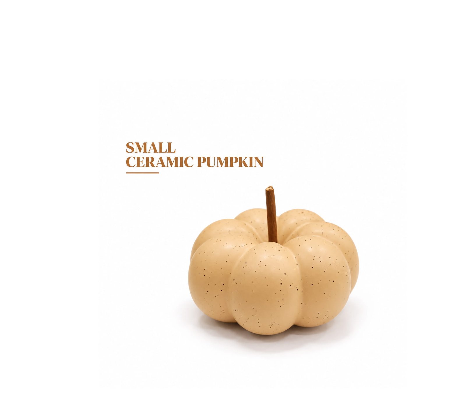 SMALL DECORATIVE CERAMIC PUMPKIN HOME ORNAMENT