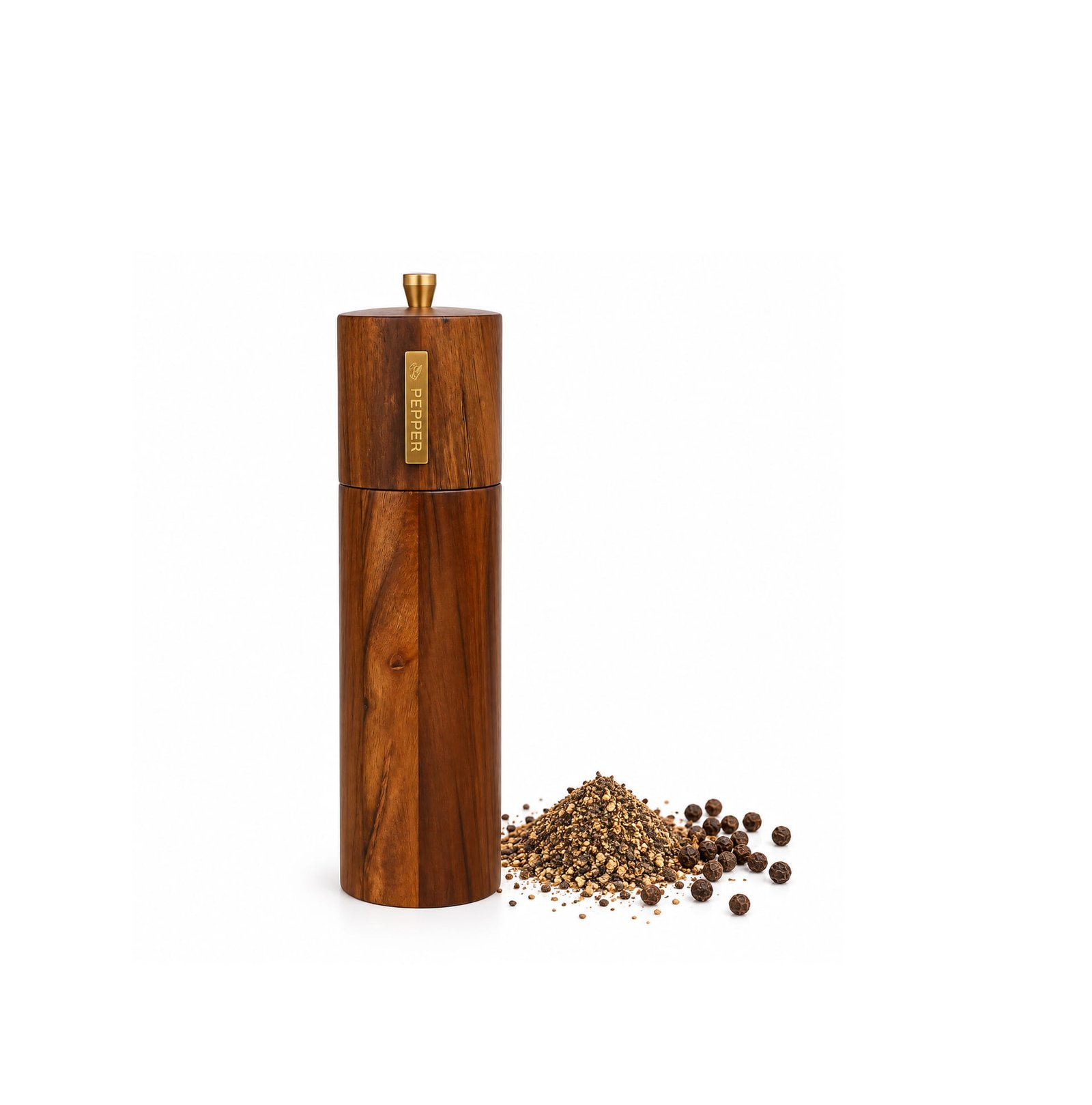 WOODEN MANUAL PEPPER GRINDER WITH ELEGANT DESIGN 20.5 CM