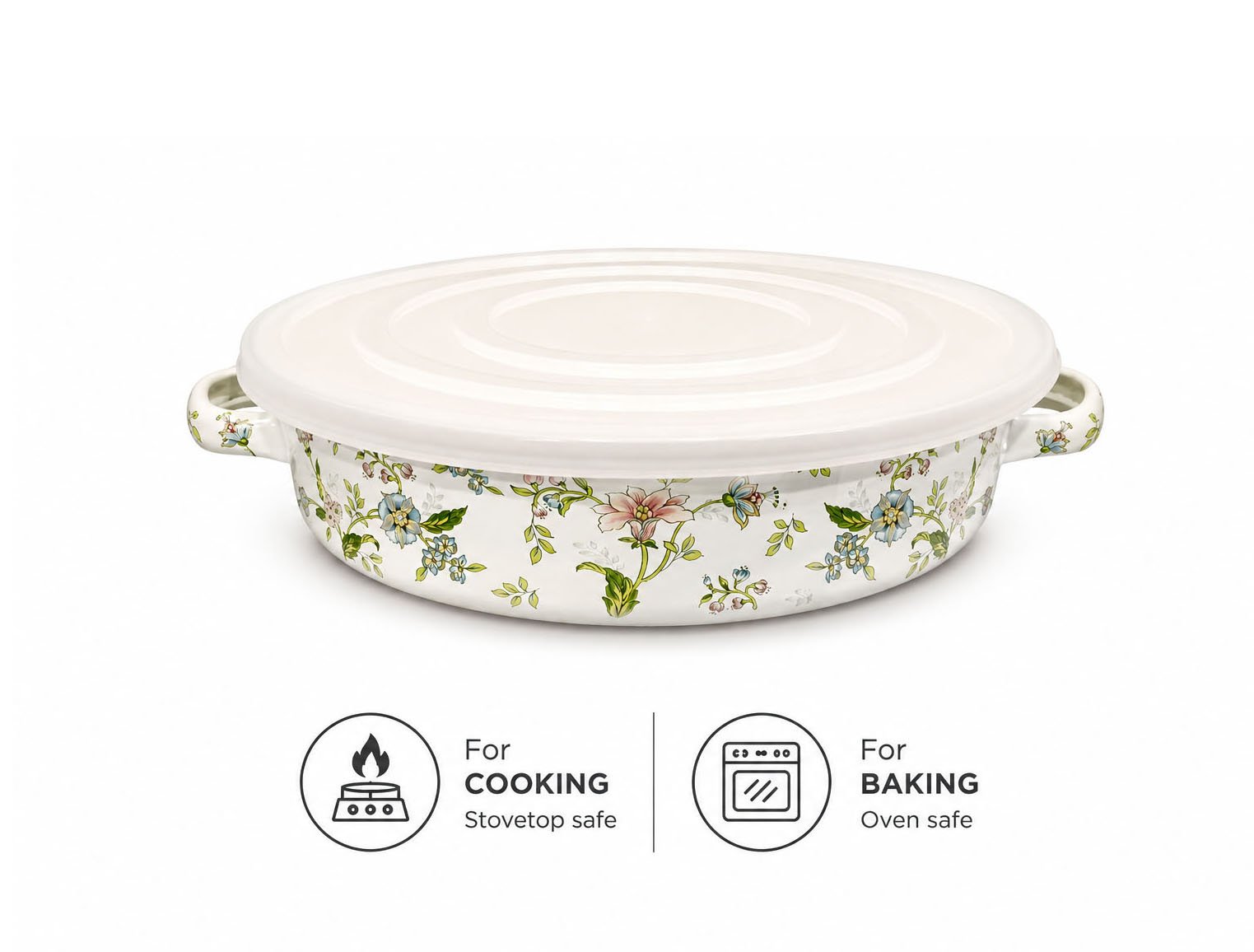 COOKING & BAKING PAN 28 CM WITH LID