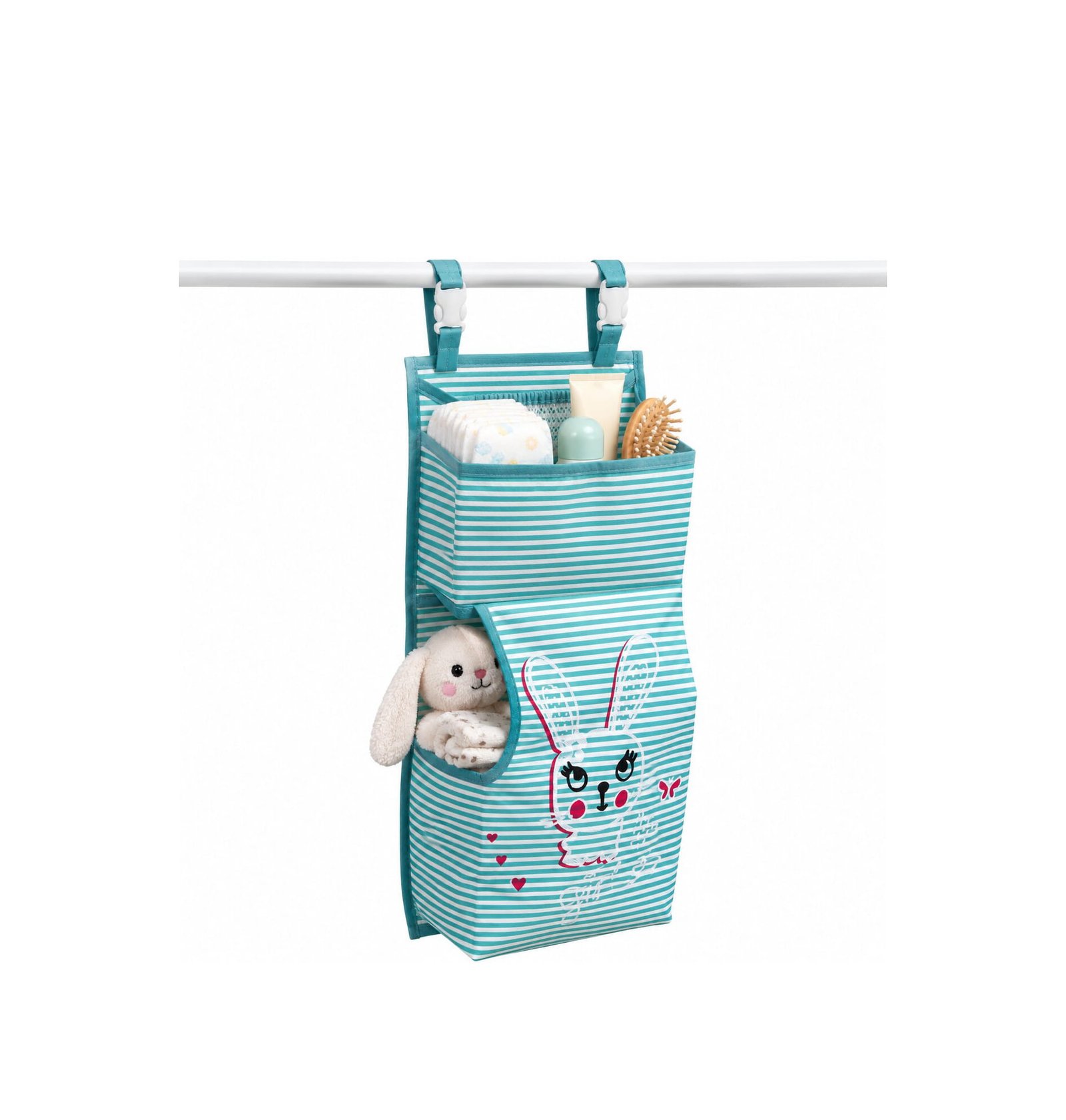 HANGING FABRIC STORAGE ORGANIZER WITH POCKETS