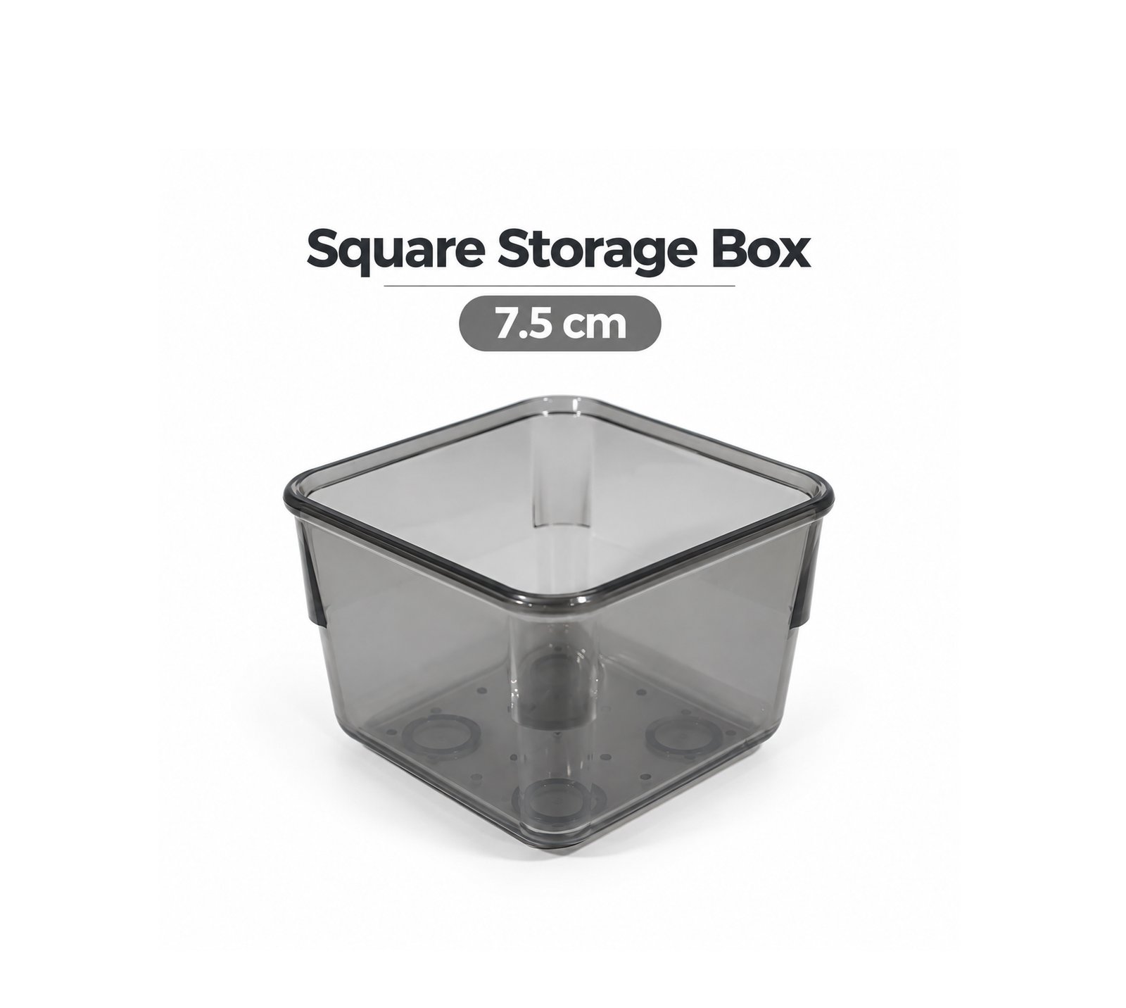 SMALL SQUARE STORAGE ORGANIZER BOX 7.5 CM