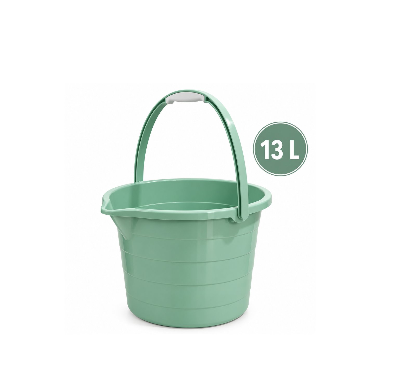 PLASTIC STEPPED CLEANING BUCKET 13L COLORFUL