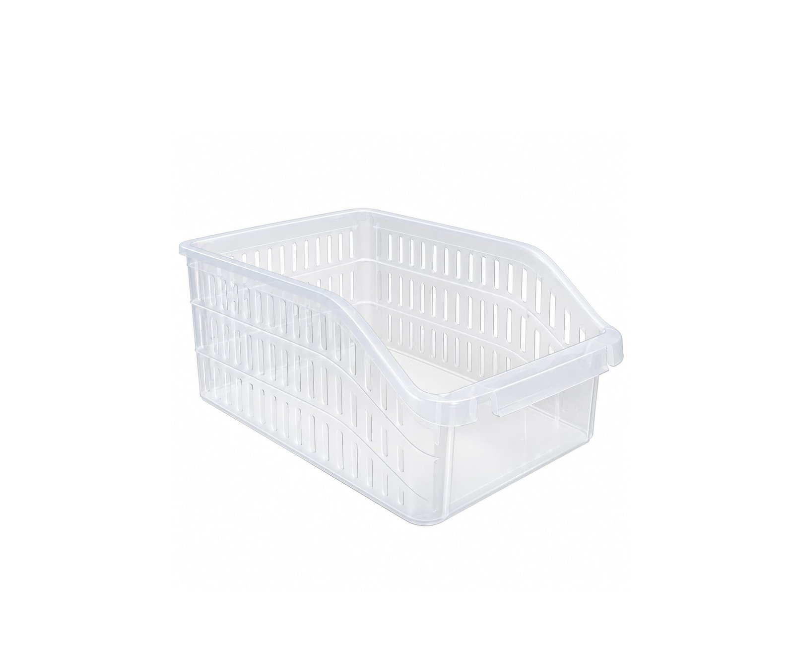 TRANSPARENT BPA-FREE STORAGE ORGANIZER BASKET