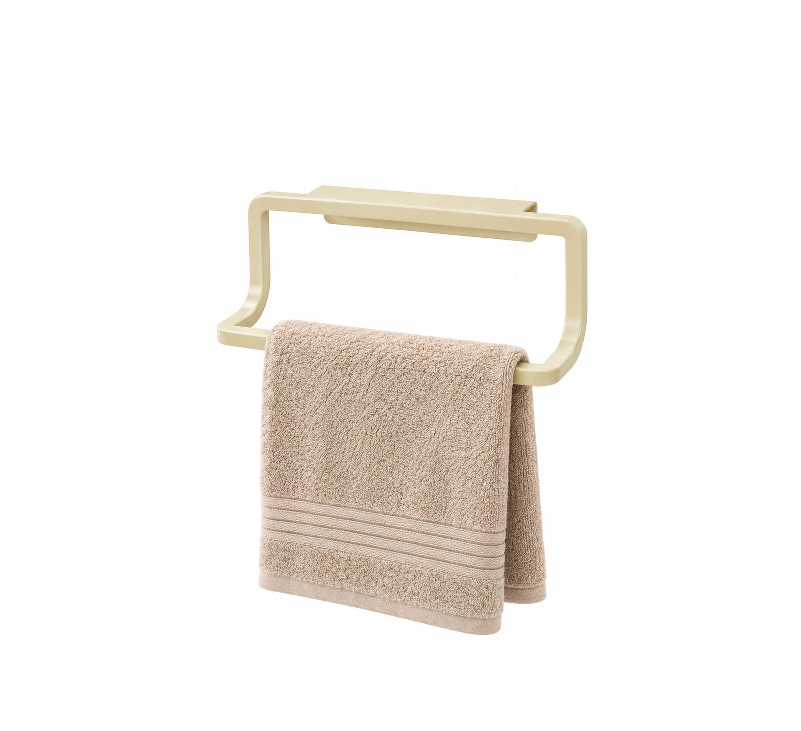 OVER-CABINET HAND TOWEL HOLDER – PLASTIC BEIGE