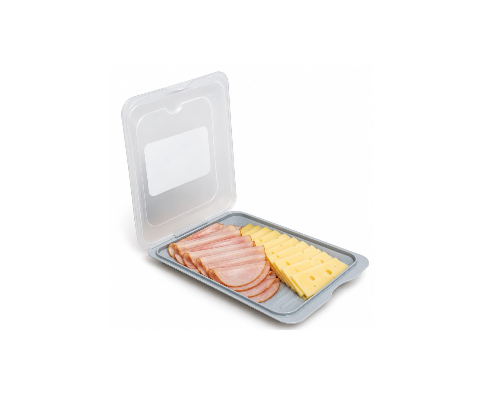SLIM COLD CUT & CHEESE STORAGE CONTAINER WITH LID