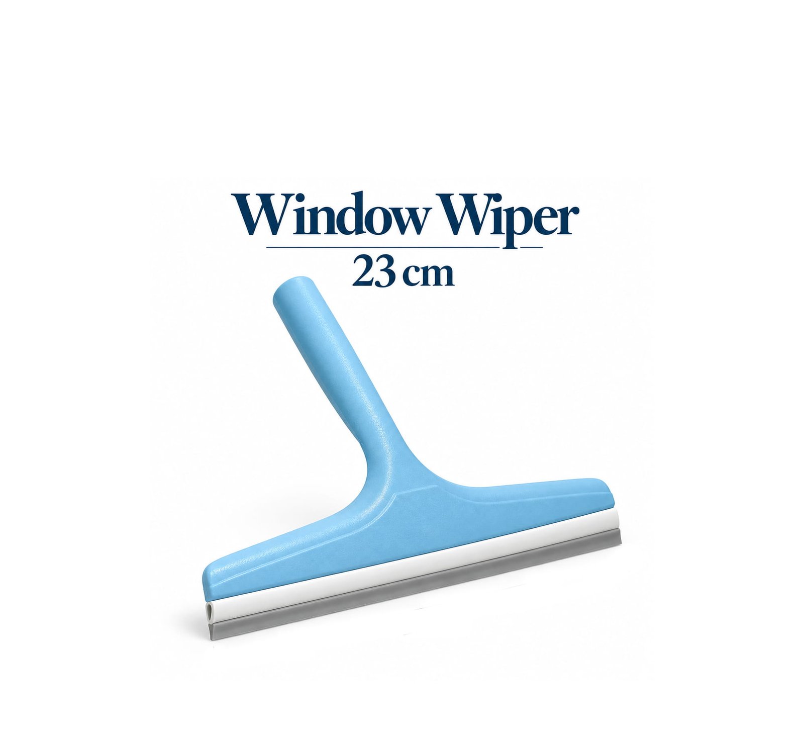 HANDHELD WINDOW WIPER WITH RUBBER BLADE 23 CM