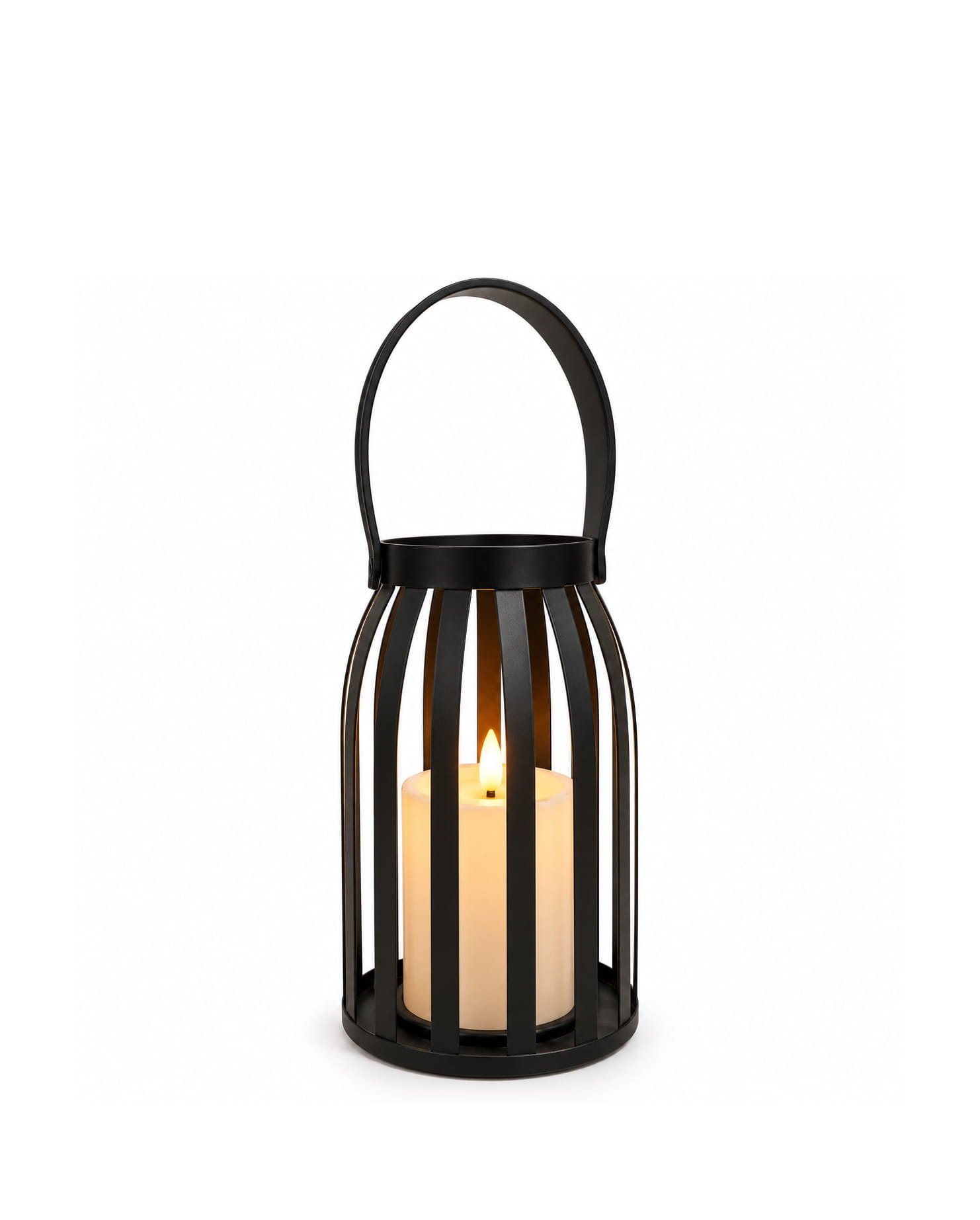 BATTERY OPERATED LED LANTERN WITH HANDLE 31 CM