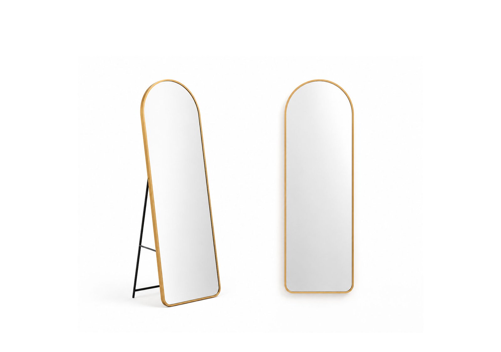 FULL-LENGTH MIRROR ARCHED METAL FRAME