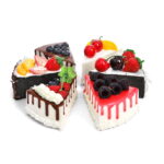 ARTIFICIAL SLICE CAKE WITH MAGNETIC BACK – REALISTIC FAKE CAKE FOR DISPLAY